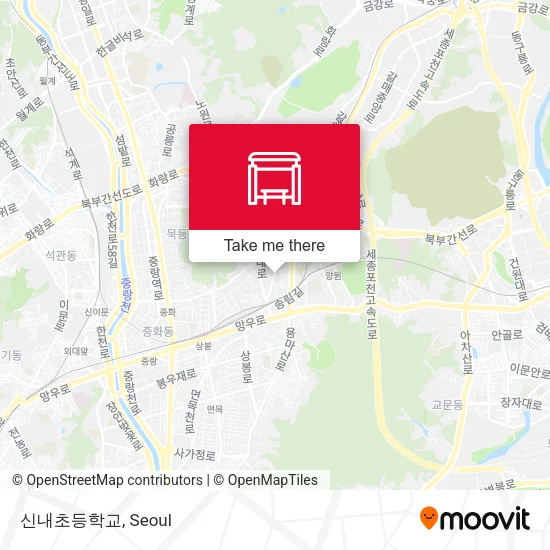 신내초등학교 map