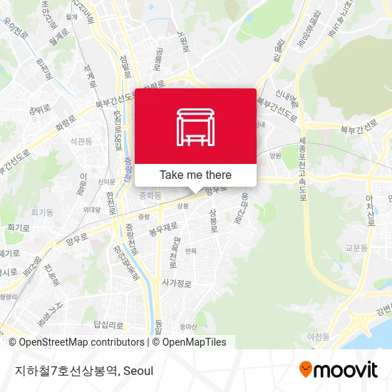 지하철7호선상봉역 map