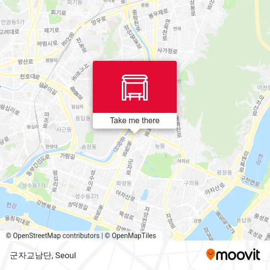 군자교남단 map