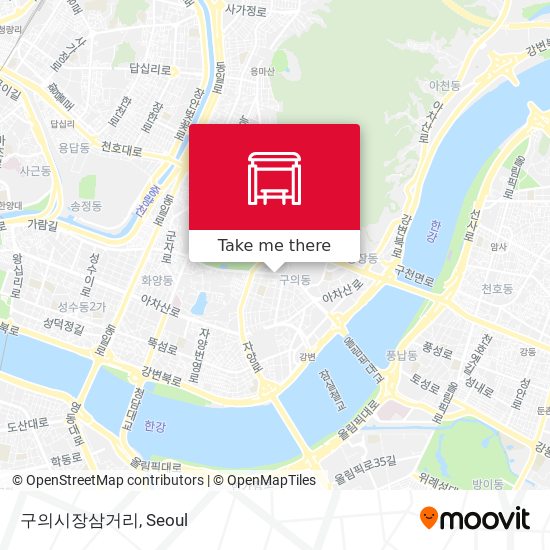 구의시장삼거리 map