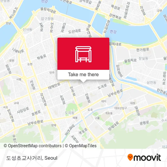 도성초교사거리 map