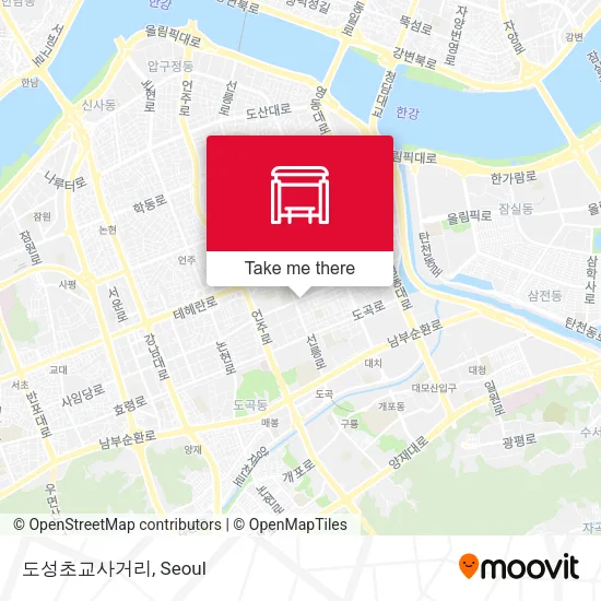 도성초교사거리 map