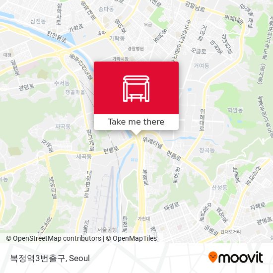 복정역3번출구 map