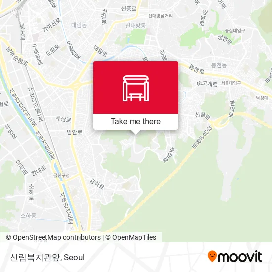 신림복지관앞 map