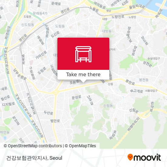 건강보험관악지사 map