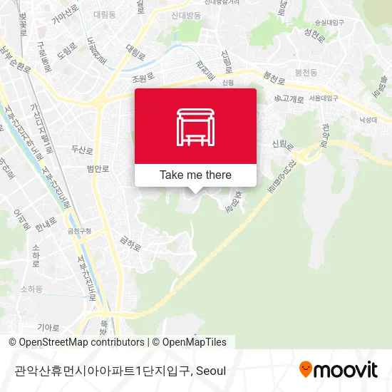 관악산휴먼시아아파트1단지입구 map