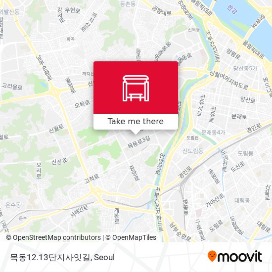 목동12.13단지사잇길 map