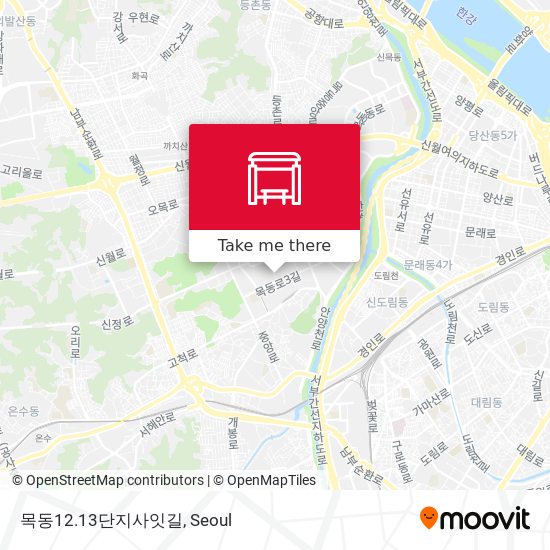 목동12.13단지사잇길 map