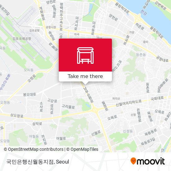 국민은행신월동지점 map