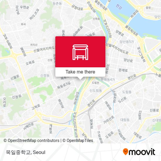 목일중학교 map