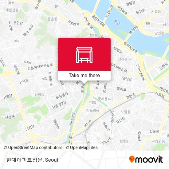 현대아파트정문 map