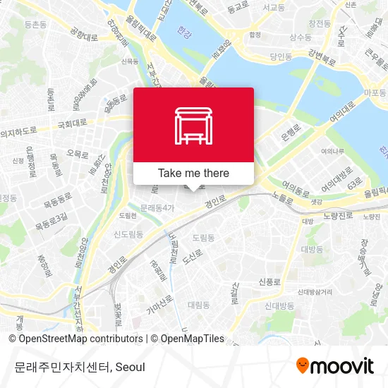 문래주민자치센터 map