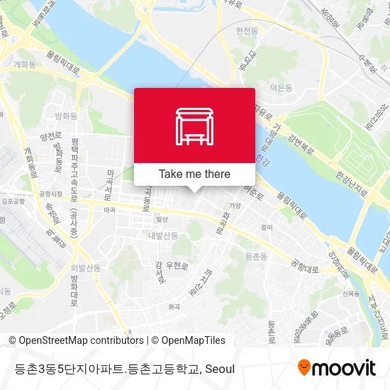 등촌3동5단지아파트.등촌고등학교 map