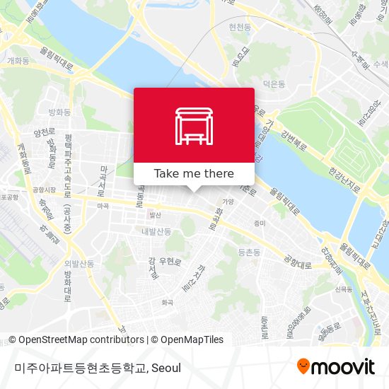 미주아파트등현초등학교 map