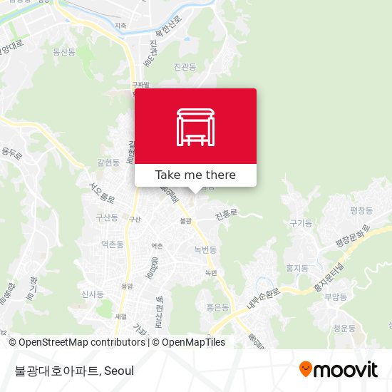불광대호아파트 map