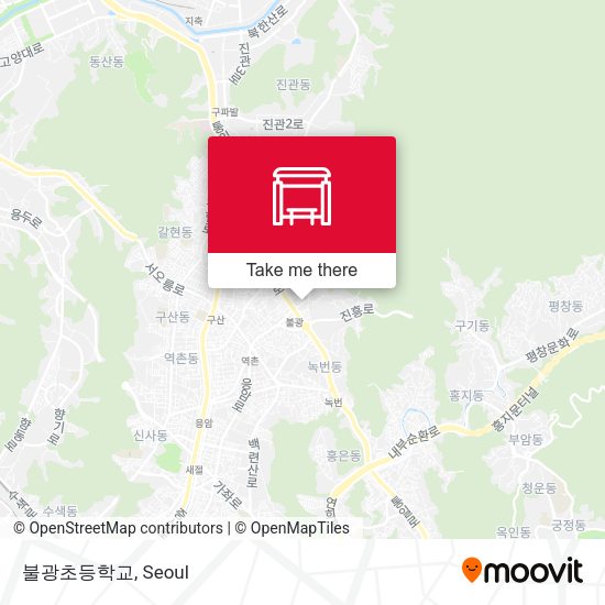 불광초등학교 map