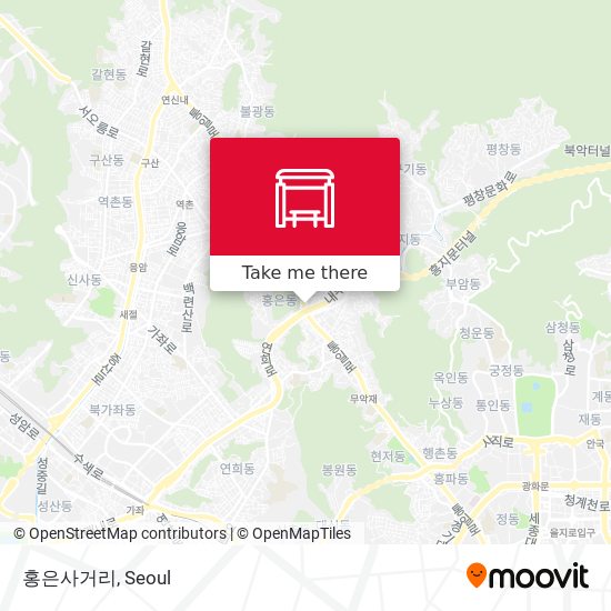 홍은사거리 map