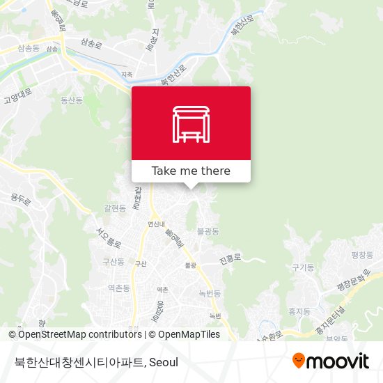 북한산대창센시티아파트 map