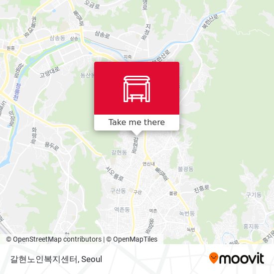 갈현노인복지센터 map