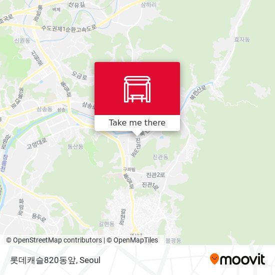 롯데캐슬820동앞 map