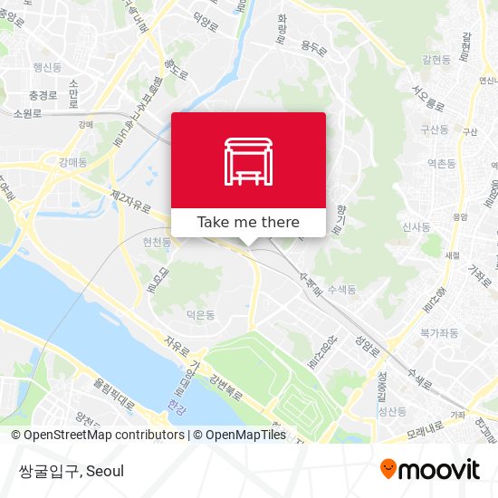 쌍굴입구 map