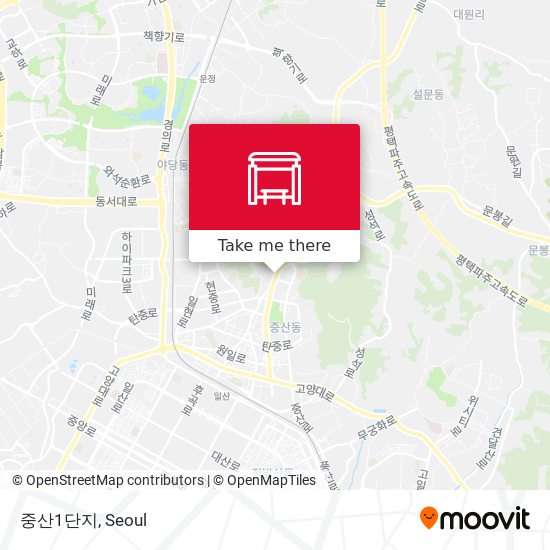중산1단지 map