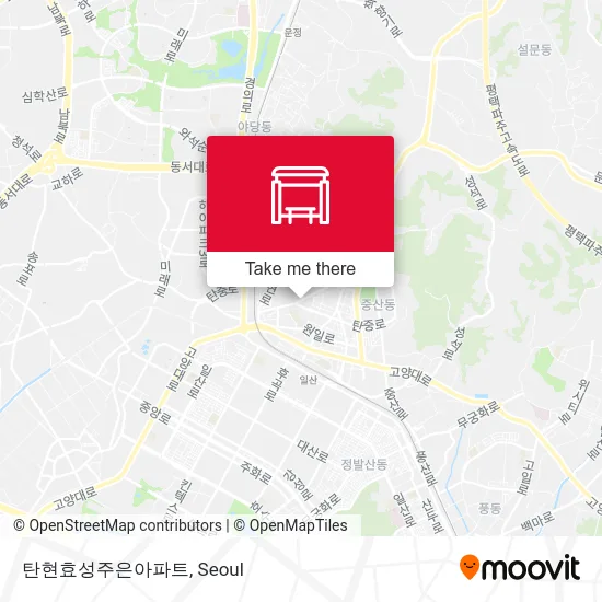 탄현효성주은아파트 map
