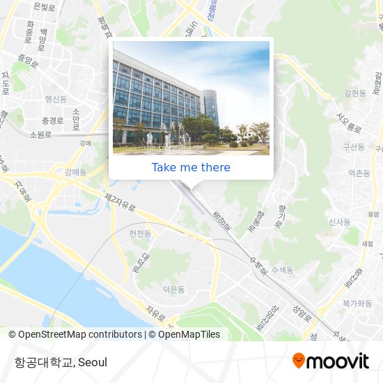 항공대학교 map