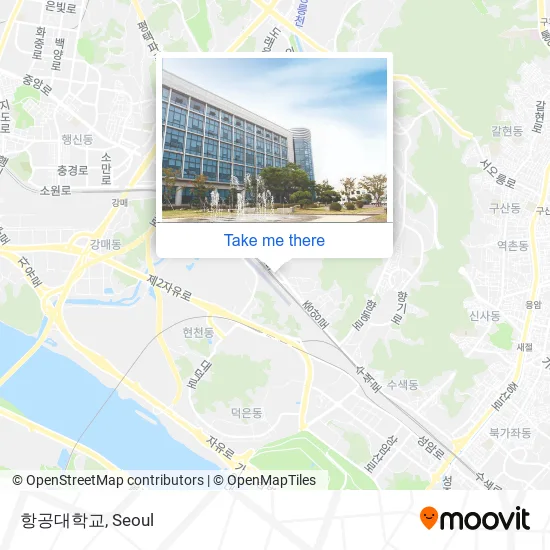 항공대학교 map