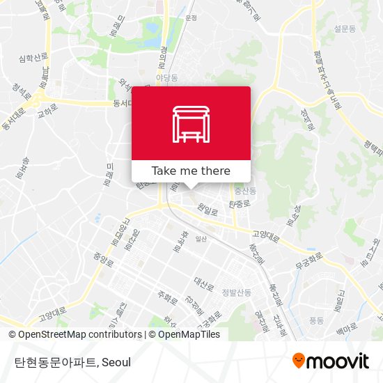 탄현동문아파트 map