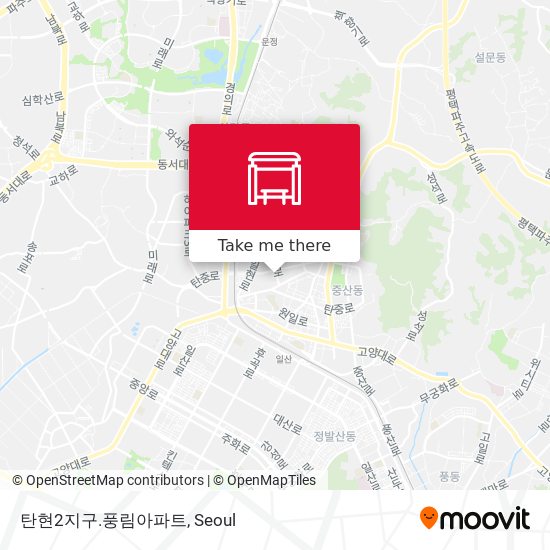 탄현2지구.풍림아파트 map