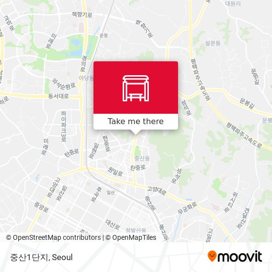 중산1단지 map