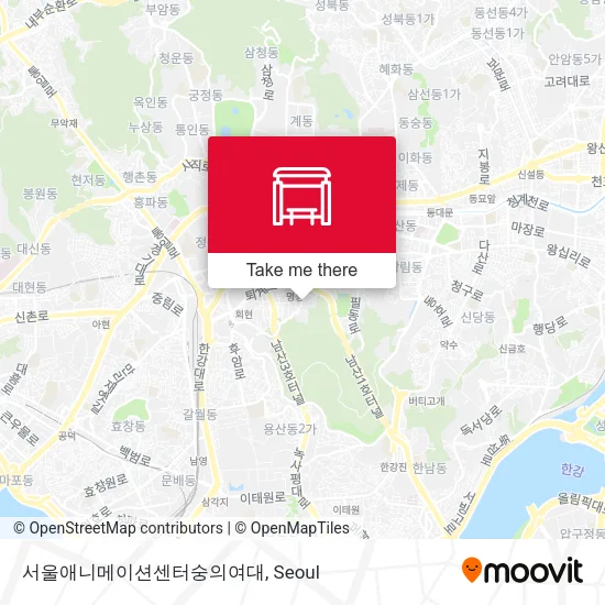 서울애니메이션센터숭의여대 map