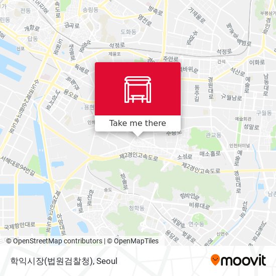 학익시장(법원검찰청) map