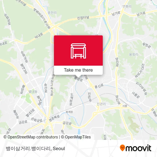 뱅이삼거리.뱅이다리 map