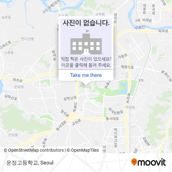 운정고등학교 map