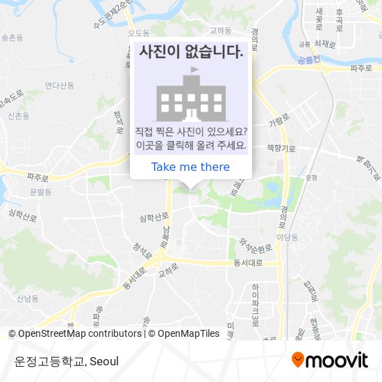 운정고등학교 map