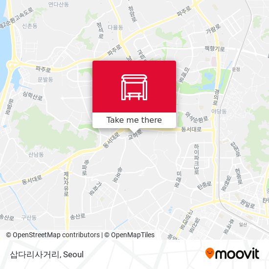 삽다리사거리 map