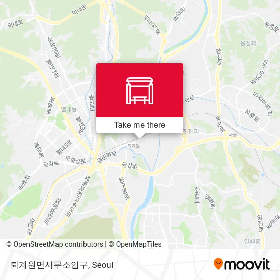 퇴계원면사무소입구 map
