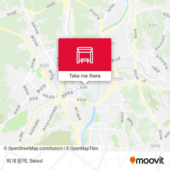 퇴계원역 map