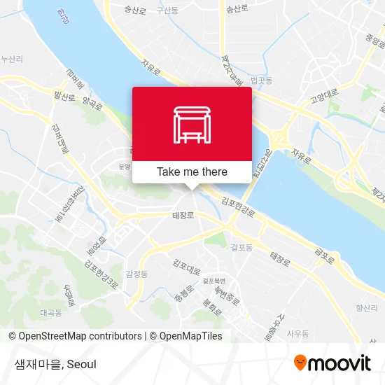 샘재마을 map
