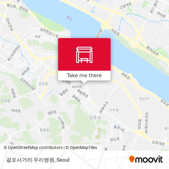 걸포사거리.우리병원 map