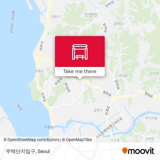 주택단지입구 map