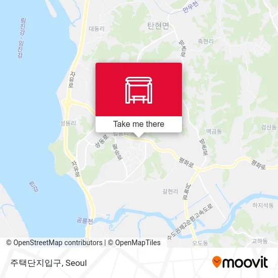 주택단지입구 map