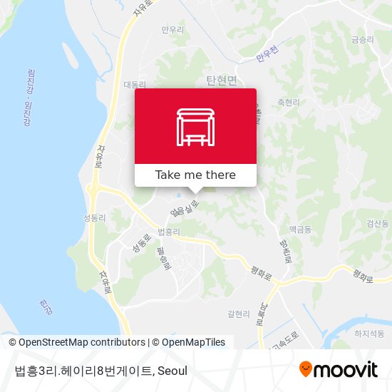 법흥3리.헤이리8번게이트 map