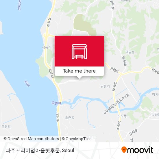 파주프리미엄아울렛후문 map