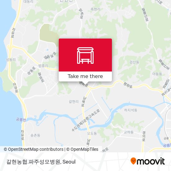 갈현농협.파주성모병원 map
