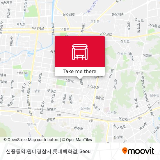 신중동역.원미경찰서.롯데백화점 map