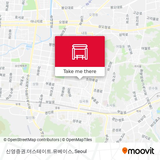 신영증권.더스테이트.유베이스 map