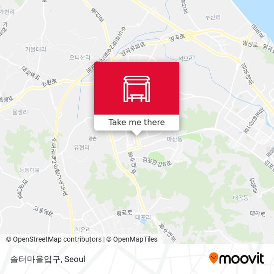솔터마을입구 map